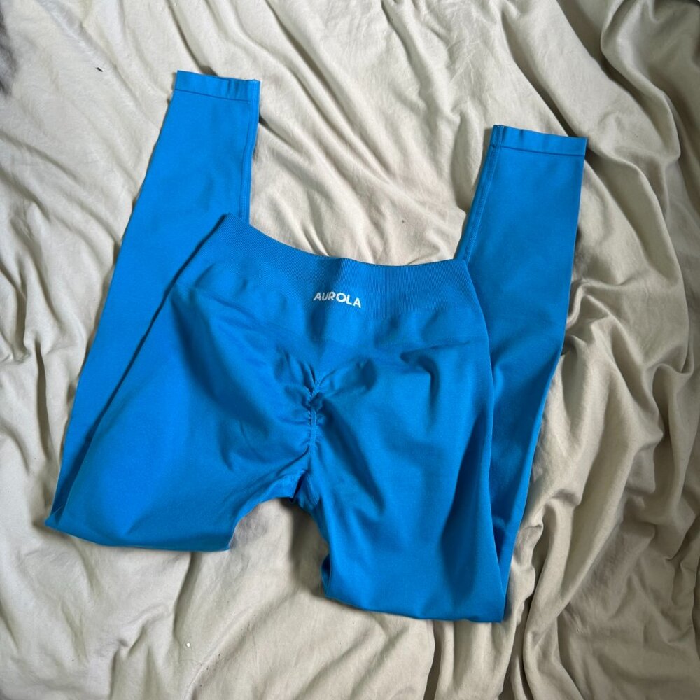 Aurora Blue High-Waist Leggings